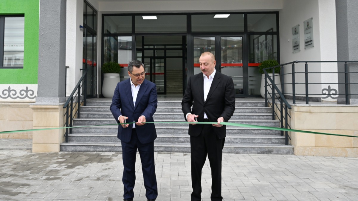 Presidents of Azerbaijan and Kyrgyzstan attend opening of first phase of Khidirli village in Aghdam district